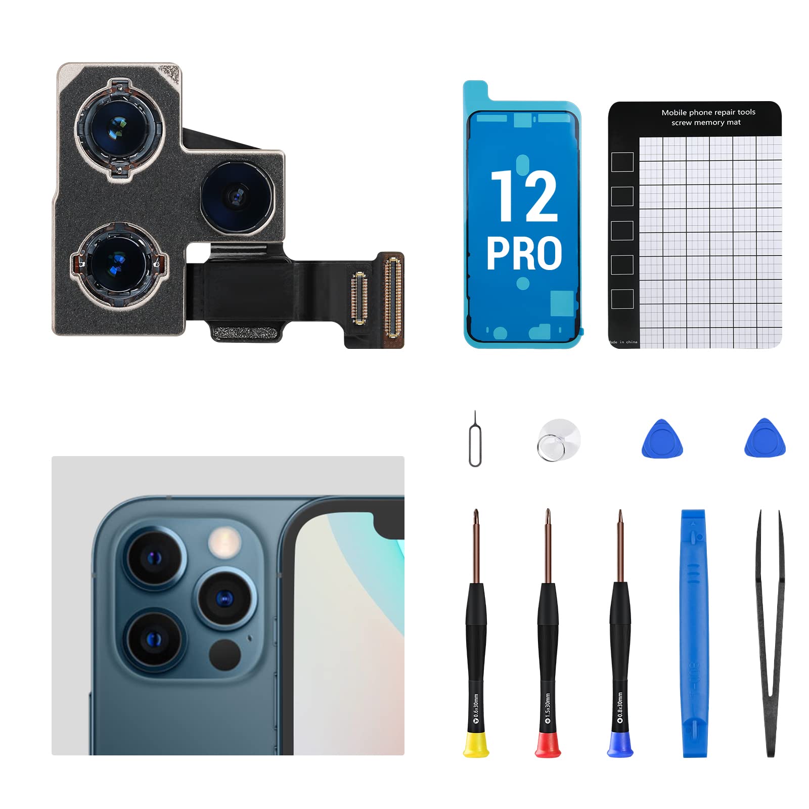 Amazon.com: CYKJGS for iPhone 12 Pro Main Rear Back Camera